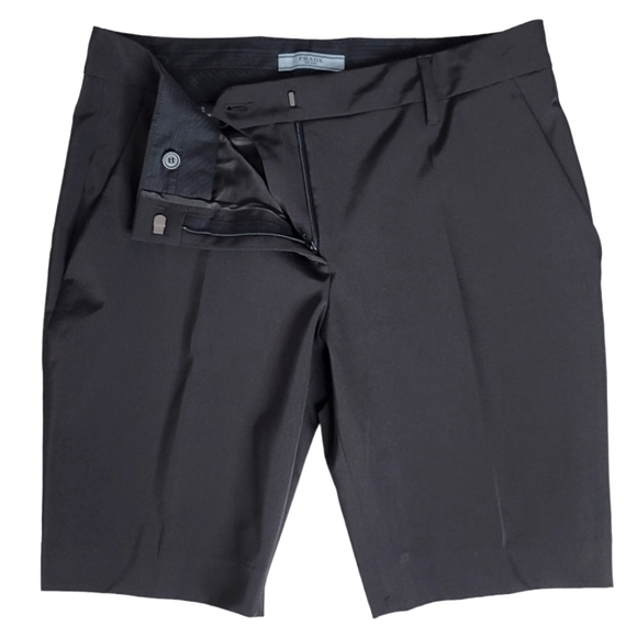 Prada Other - PRADA Black Pleated Bermuda Shorts - 32 Waist Size 42